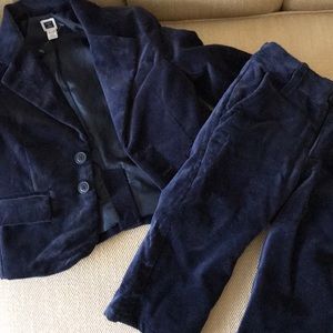 JANIE AND JACK VELVET SUIT